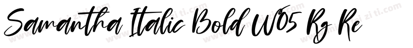 Samantha Italic Bold W05 Rg Regular字体转换